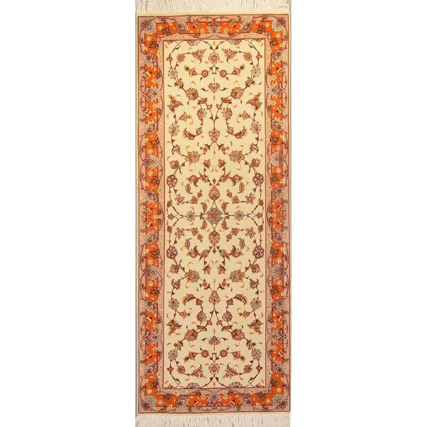 One Of The Kind Persian Tabriz Rug 16'6" x 2'5"